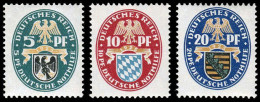 Deutsches Reich, 1925, 375-77, Postfrisch - Autres & Non Classés