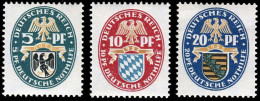 Deutsches Reich, 1925, 375-77, Postfrisch - Sonstige & Ohne Zuordnung