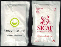 Portugal Sachet Sucre Sugar Bag Sical Tangerina Caffé Encontro De Sabores - Sucres