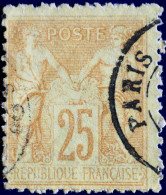 -Sage N°92 Type Ll Ob: PARIS - 1876-1898 Sage (Tipo II)