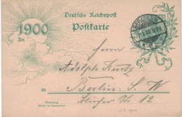 Ganzsache 5 Pfennig Jubiläumskarte 1900 - Ortskarte Berlin SW 1.1.1900 - Cartoline