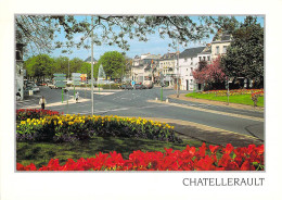 86 - Châtellerault - Rond Point Du Boulevard Blossac - Parterre Fleuri, Au Printemps - Chatellerault