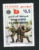 2018- Tunisie - Hommage Aux Martyrs De La Sécurité Présidentielle - Armée - Emission Complete 1v.MNH** - Tunisia