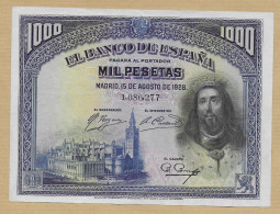 1000 PESETAS 15-08-1928 - 1000 Peseten