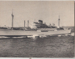 1953 MOTO NAVE AMERIGO VESPUCCI  NASCITA A BORDO - ITALIA NAVIGAZIONE 22 - Paquebote