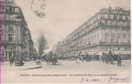 PARIS 9è-Boulevard Des Capucines-Le Café De La Paix Et Le Grand Hôtel - District 09
