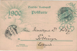 Ganzsache 5 Pfennig Jubiläumskarte 1900 - Cassel > Privatdozent Kötz Göttingen Chemisch Technologisches Institut - Cartes Postales