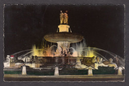 099728/ AIX-EN-PROVENCE, Fontaine De La Rotonde La Nuit, 1955  - Aix En Provence