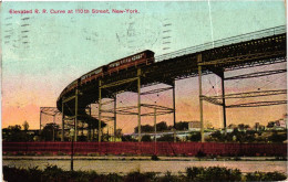 NEW YORK / ELEVATED RR CURVE - Other & Unclassified