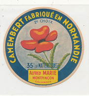 A A 995 A   FROMAGE  CAMEMBERT  ALFRES MARIE MONTPINCON    (CALVADOS  ) - Fromage