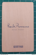 SPAIN HOTEL KEY CARD PUENTE ROMANO RESORT Wood Card - Hotel Keycards