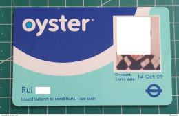 UK BUS PASS OYSTER - Otros & Sin Clasificación