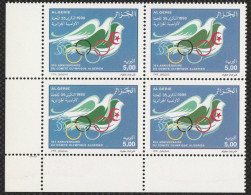 Bloc De 4 : N°1178 Neufs**MNH - Année 1998 - 35e Anniv Du COA(Comité Olympique Algérien)    -gb - Algerien (1962-...)