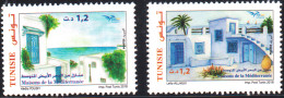 2018 - Tunisie  - Euromed -  Maisons De La Méditerranée - Série Complète -  2V -  MNH***** - Tunisia (1956-...)