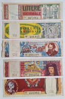 BILLET DE LOTERIE - FRANCE - LOT DE 14 - 1951/1952 Et 1953 - LOTERIE NATIONALE - DIVERS - Billets De Loterie