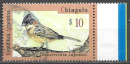 Argentina 1995 Chingolo Birds Bird Pajaros Pajaro Mi. 2242 Used Cancelled Gestempelt Oblitéré - Oblitérés