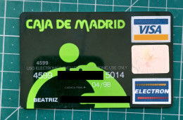 SPAIN CREDIT CARD CAJA DE MADRID - Tarjetas De Crédito (caducidad Min 10 Años)