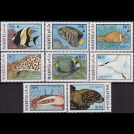 MALDIVES 1986 - Scott# 1185-92 Marine Life Set Of 8 MNH - Maldivas (1965-...)