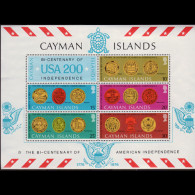 CAYMAN IS. 1976 - Scott# 376a S/S US Cent. MNH - Caimán (Islas)