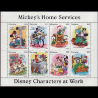 GUYANA 1995 - Scott# 2921 Sheet-Disney Home Work MNH - Guyana (1966-...)