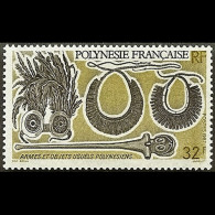 FR.POLYNESIA 1987 - Scott# 470 Headdress 32f MNH - Nuevos