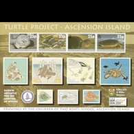 ASCENSION 2000 - Scott# 754e S/S Turtle Opt. MNH - Ascensione