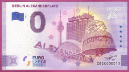 0-Euro XEGC 2021-2 # 0015 ! BERLIN ALEXANDERPLATZ - WELTZEITUHR - Essais Privés / Non-officiels