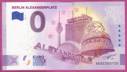 0-Euro XEGC 2021-2 # 0100 ! BERLIN ALEXANDERPLATZ - WELTZEITUHR - Privatentwürfe