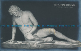 R094957 Postcard. Gladiatore Morente. Museo Capitolino. Roma - Monde
