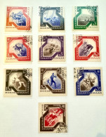 Set 10 Sellos URSS 1935 Juegos Mundiales Espartaquistas - Gebraucht