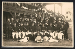 Foto-AK Sarajevo, Gruppenfoto Blaskapelle 1928  - Bosnië En Herzegovina