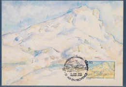 La Montagne Sainte Victoire Par Cézanne 1er Jour Aix En Provence 18 Juin 1994 N°2891 Sur CP - 1990-1999