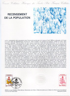 - Document Premier Jour LE RECENSEMENT DE LA POPULATION - PARIS 27.2.1982 - - Postdokumente