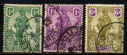 MALTA - 1922 - ALLEGORIA DI MALTA - USATI - Malte (...-1964)