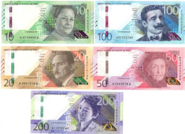 Peru 10-20-50-100-200 Soles 2021-2023 5 Pieces UNC - Perú