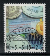 Suisse // Schweiz  // 2010-2017 // 2015 // 100 Ans Administration Fédérale Des Contributions No. 1548 - Used Stamps