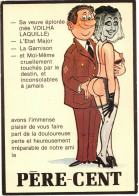 HUMOUR MILITARIA COUPLE - PERE CENT LA QUILLE ETAT MAJOR GARNISON VEUVE PORTE JARRETELLE FEMME NUE TETON SEIN NU - LYNA - Humor