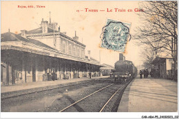 CAR-ABAP5-63-0461 - THIERS - Le Train En Gare - Thiers