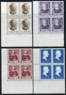 NORWAY 1970 Zooligists Blocks Of 4 MNH / **.  Michel 613-16 - Unused Stamps