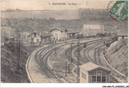 CAR-ABAP3-34-0264 - FAUGERES - La Gare - Autres & Non Classés