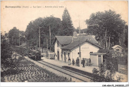 CAR-ABAP2-27-0189 - BERNOUVILLE - La Gare - Arrivée D'un Train - Autres & Non Classés