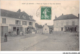 CAR-ABAP10-91-0997 - VERT-LE-GRAND - Place De L'église Et Rue Des Sablons - Sonstige & Ohne Zuordnung