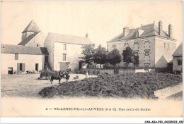 CAR-ABAP10-91-0999 - VILLENEUVE-sur-AUVERS - Une Cour De Ferme - Sonstige & Ohne Zuordnung