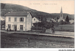 CAR-ABAP10-88-0937 - VECOUX - L'église Et La Gare - Autres & Non Classés