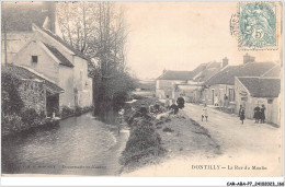 CAR-ABAP7-77-0683 - DONTILLY - La Rue Du Moulin - Autres & Non Classés