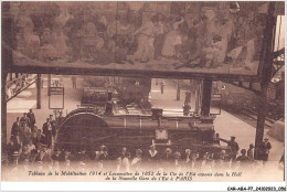 CAR-ABAP7-75-0627 - Tableau De La Mobilisation 1914 Et Locomotive De 1852 De La Cie De L'est  - Autres & Non Classés