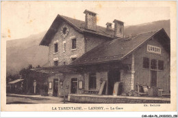 CAR-ABAP6-73-0577 - LA TARENTAISE - LANDRY - La Gare - Andere & Zonder Classificatie