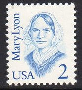 USA 1985-94 Great Americans Definitives, 2c Mary Lyon, MNH (SG 2109) - Ongebruikt