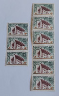 N° 1435        Ronchamp  -  Bande De 3 Avec Un Timbre N° Rouge Au Dos  Et Bande De 6  -  Neufs - Coil Stamps