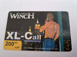 BELGIUM / XL-CALL € 4,96  /  LARGO- WINCH PREPAID /CITY BY NIGHT/    USED  CARD  ** 16623 ** - Senza Chip